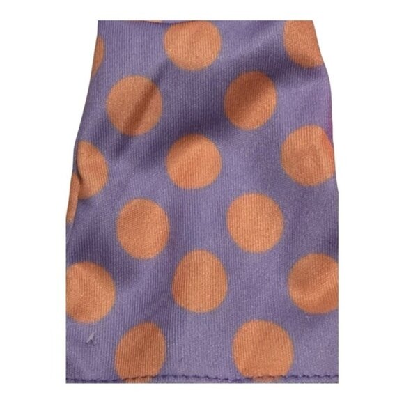 Barbie Clothes Fashionista Polka Dot Dress Purple With Pink Purse - Picture 2 of 5